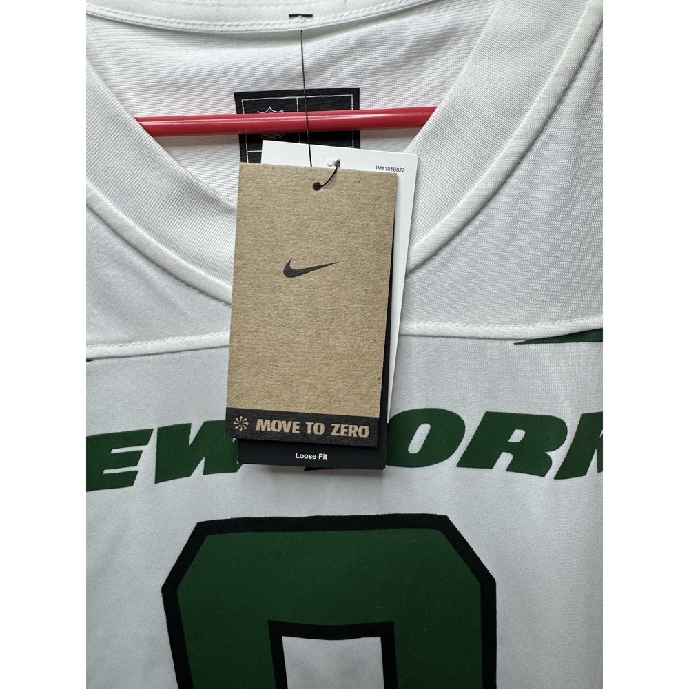 New Men's New York Jets Aaron Rodgers White Nike Game Jersey Size XL Retail $130 - Picture 9 of 10
